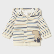 Baby boy's striped hoodie.