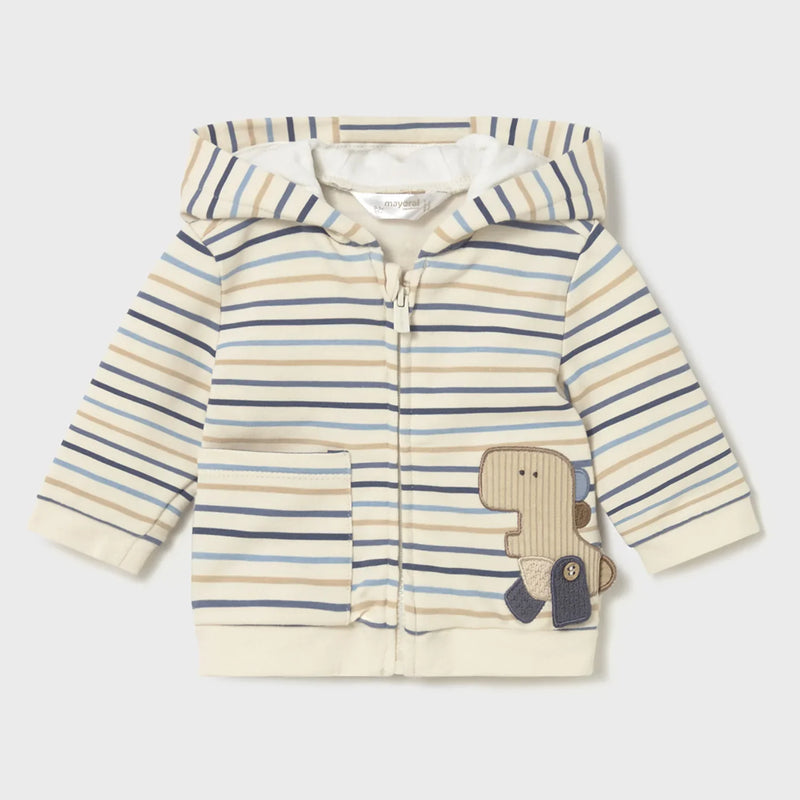 Baby boy's striped hoodie.