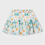 Girl's daisy print skirt from Mayoral.