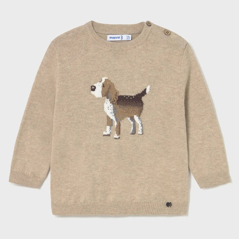 Mayoral baby boy's doggy jumper - 02343.