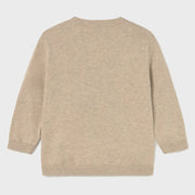 Rear view of the Mayoral beige doggy jumper.