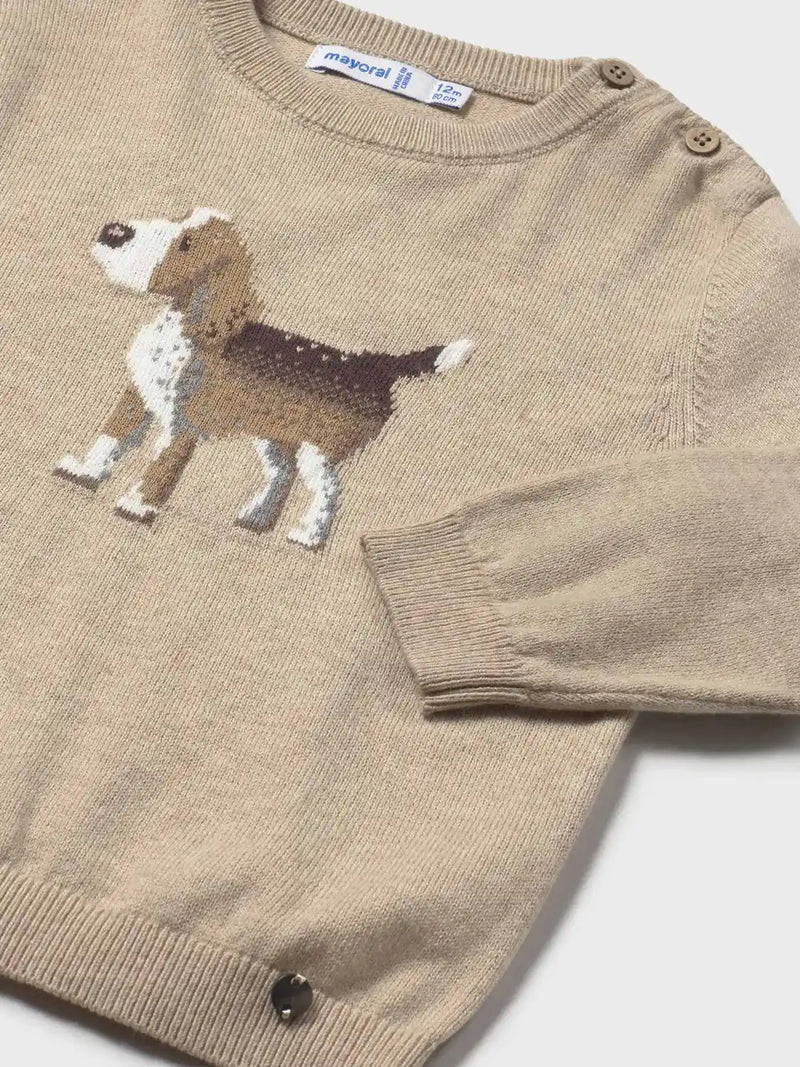 Closer look at the Mayoral doggy jumper.