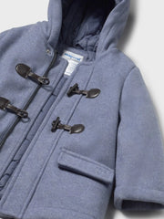 Closer look at the Mayoral duffle coat.