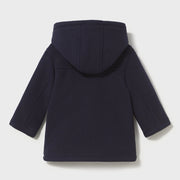 Back of the Mayoral navy duffle coat.