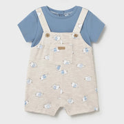 Mayoral baby boy's elephant romper & hat - 01607.