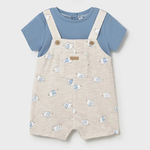 Mayoral baby boy's elephant romper & hat - 01607.
