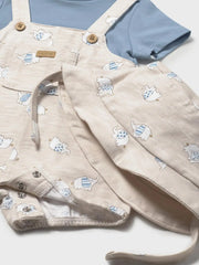 Closer look at the Mayoral elephant romper & hat.