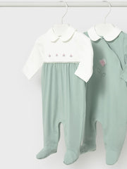 Mayoral baby girl's flower babygrow set - 01703.