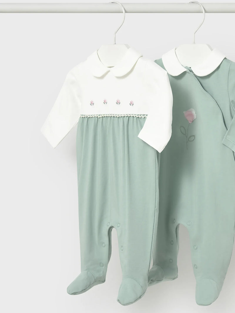Mayoral baby girl's flower babygrow set - 01703.