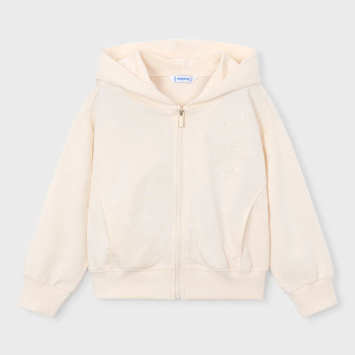 Mayoral girl's embroidered hoodie - 03457.