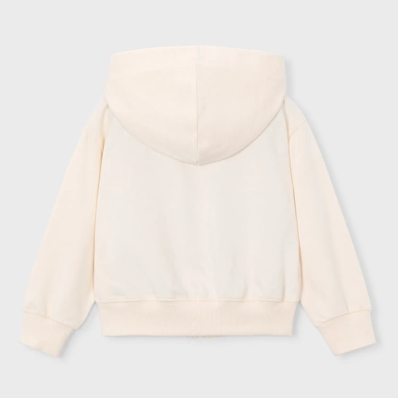 Back of the Mayoral yellow embroidered hoodie.