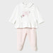 Mayoral pink embroidered leg warmer set - 01586.