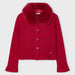 Mayoral red faux fur cardigan - 04362.