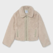 Mayoral girl's faux fur coat - 07401.