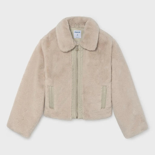 Mayoral girl's faux fur coat - 07401.