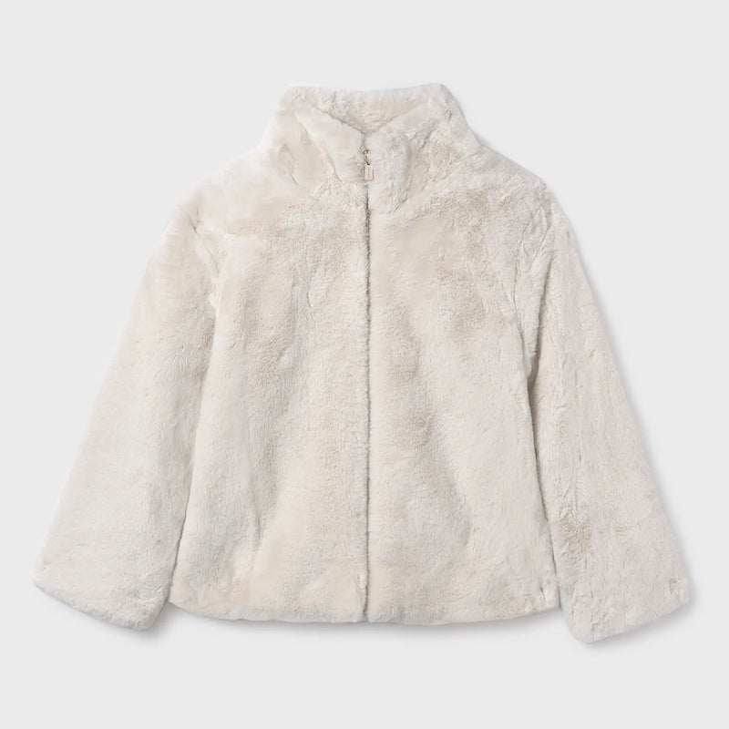 Mayoral girl's faux fur jacket - 07429.