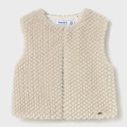 Mayoral baby girl's faux fur gilet - 02359.