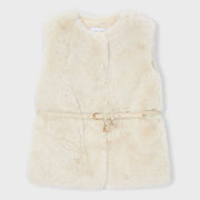 Mayoral girl's faux fur gilet - 04315.