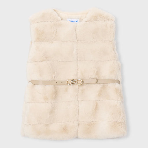 Mayoral girl's faux fur gilet - 04328.