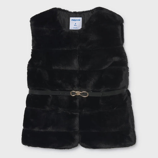 Mayoral girl's faux fur gilet - 04328.