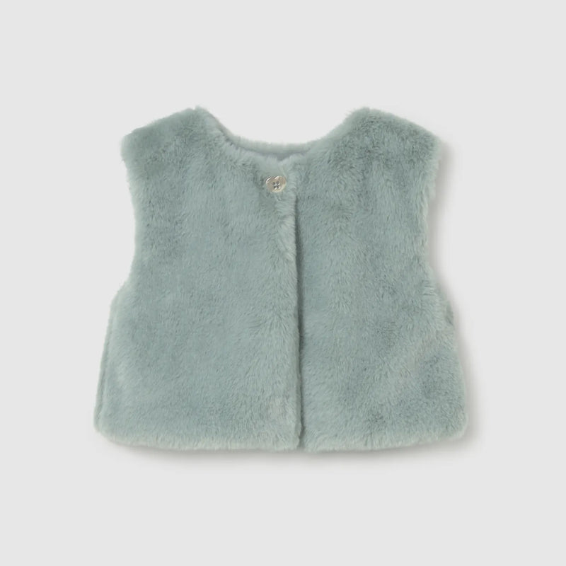 Mayoral baby girl's faux fur vest.