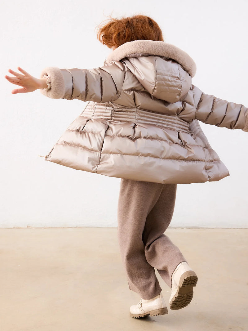 Mayoral Faux Fur Puffer Jacket