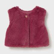 Mayoral baby girl's faux fur vest.