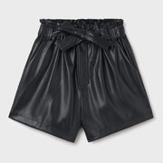 Mayoral girl's faux leather shorts - 07218.