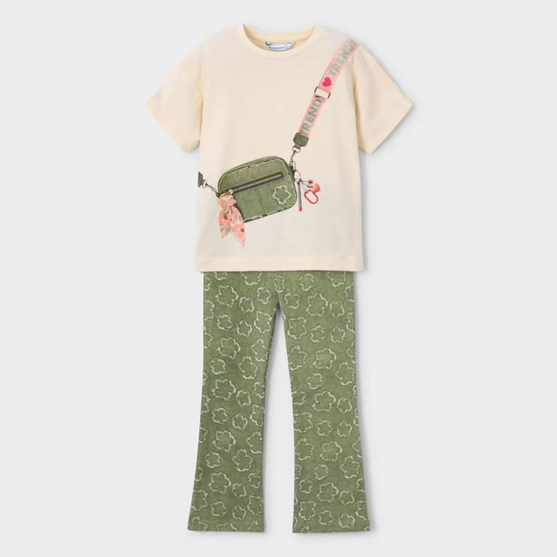 Mayoral girl's flared leggings set - 03730.