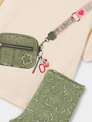 Closer view of the Mayoral flared leggings set.