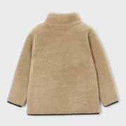 Back of the Mayoral brown fleece jacket.
