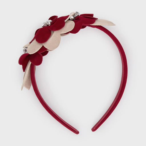 Mayoral red floral headband - 10837.