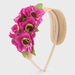 Closer view of the Mayoral floral headband.