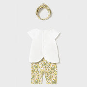 Back of the Mayoral floral leggings set.