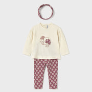 Mayoral baby girl's floral leggings set - 02744.