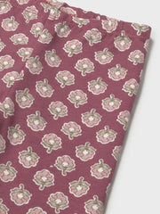 Mayoral pink leggings set with matching floral print headband.