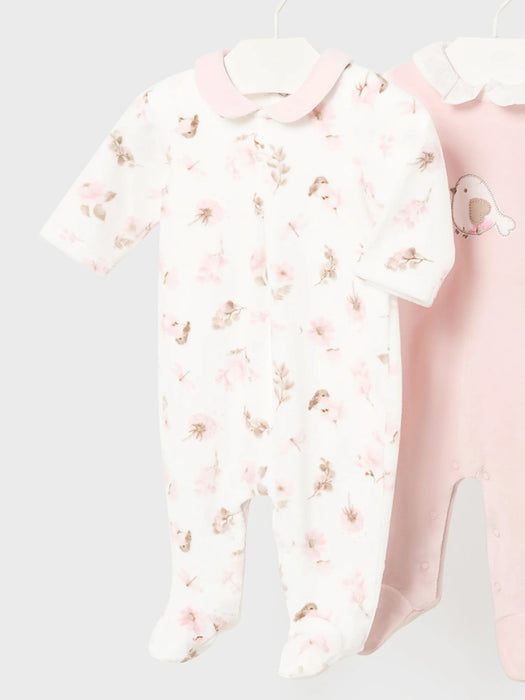 Mayoral baby girl's floral print babygrow - 02777.