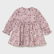 Back of the Mayoral pink smocked dress.