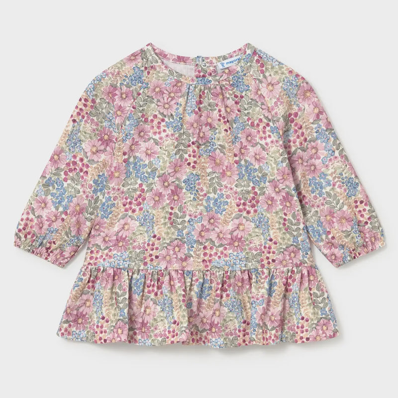 Mayoral baby girl's floral print dress - 02940.