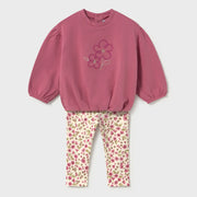Mayoral baby girl's floral print leggings set - 02783.