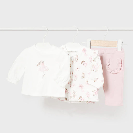 Mayoral baby girl's floral print tracksuit - 02610.