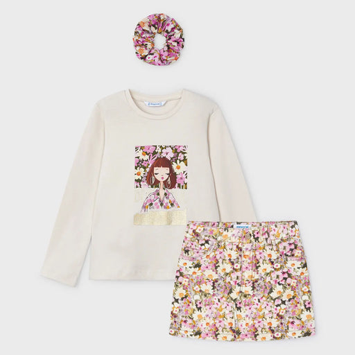 Mayoral floral skirt set - 04069.