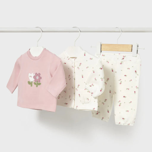 Mayoral baby girl's floral print tracksuit - 02655.