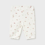 Baby girl's floral print bottoms.