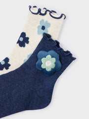 Closer look at the Mayoral flower socks.