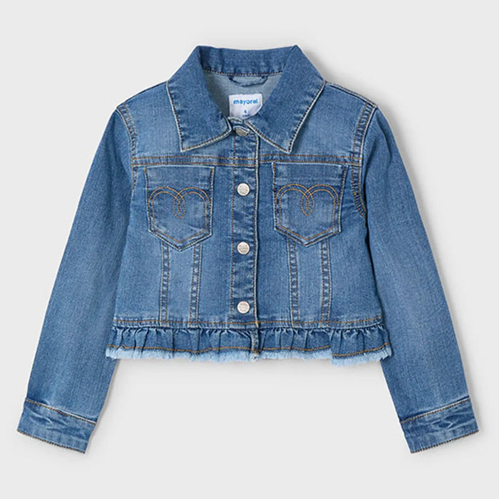 Mayoral Frayed Denim Jacket