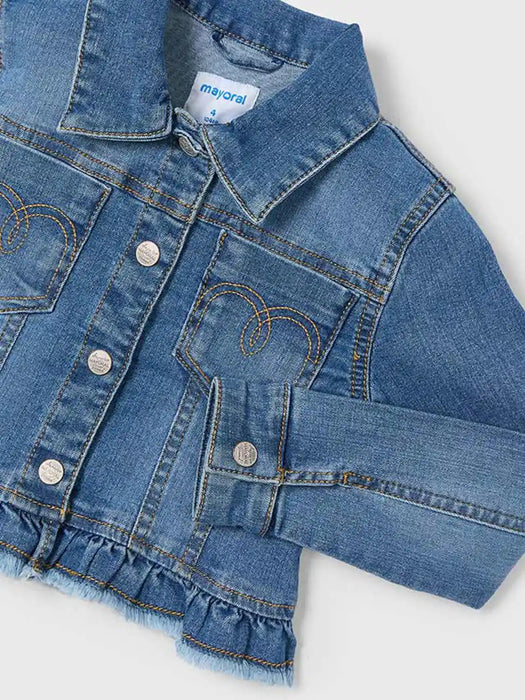 Mayoral Frayed Denim Jacket