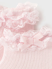 Closer look at the Mayoral frilly socks.