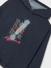 Mayoral girl's hoodie with graffiti style slogan.