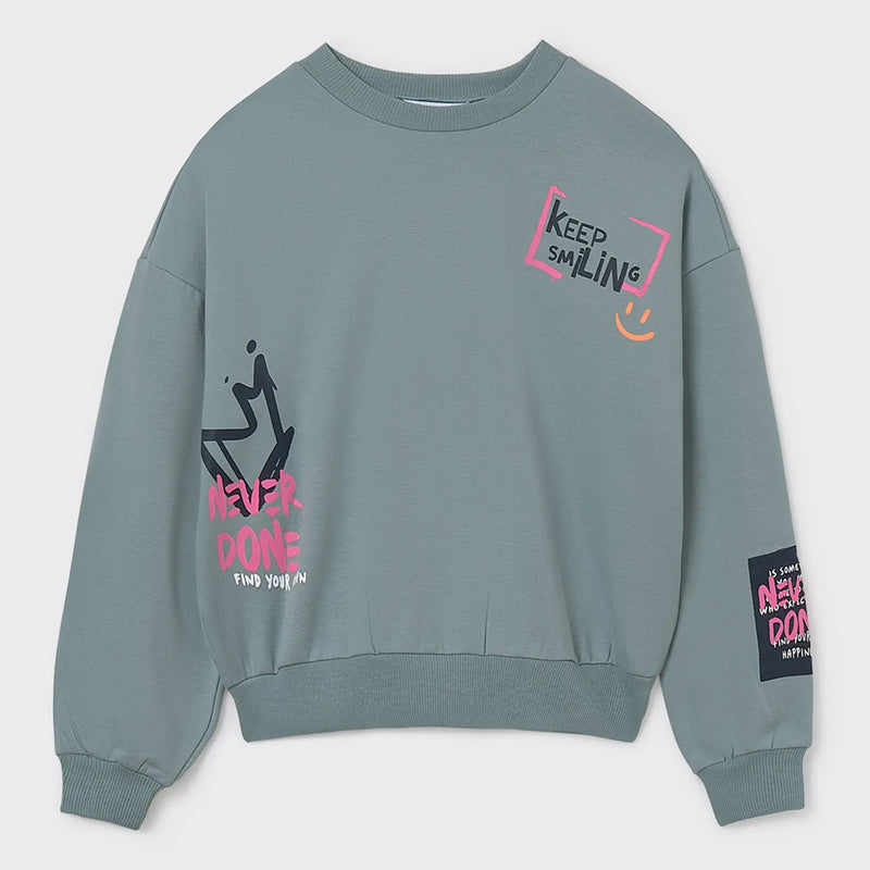 Mayoral girl's grafitti sweatshirt - 07426.